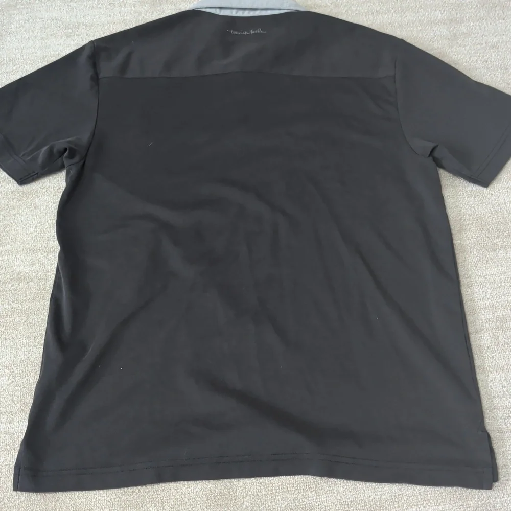 Travis Mathew Black Polo with Gray Accents - Picture 4 of 6